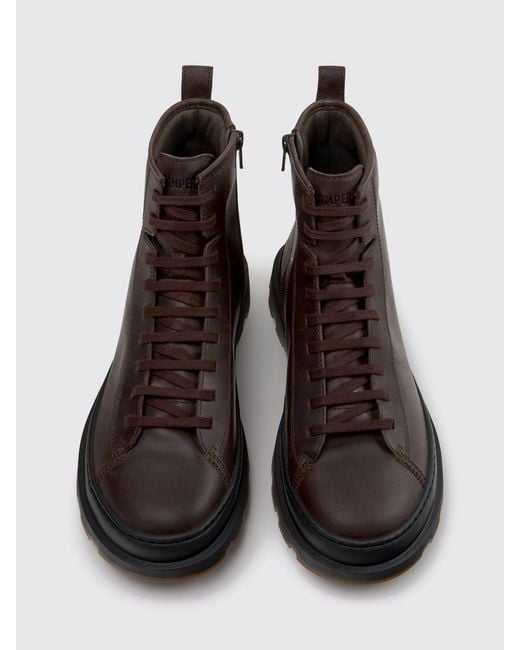 Camper Brown Brutus+ Lace-Up Ankle Boots for men