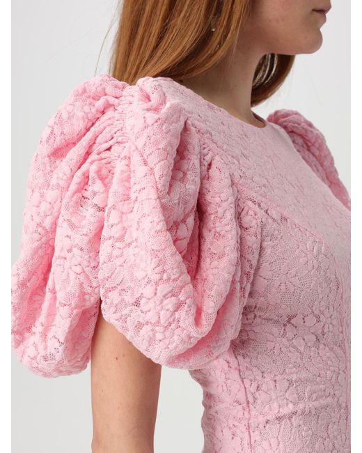 ROTATE BIRGER CHRISTENSEN Pink Midikleid Aus Spitze