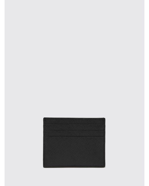 Prada White Leather Card Holder