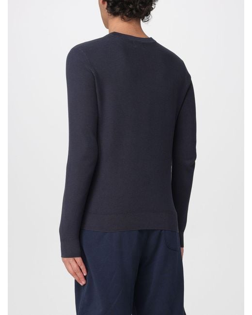 Sun 68 Blue Cotton Crew Neck Pullover for men