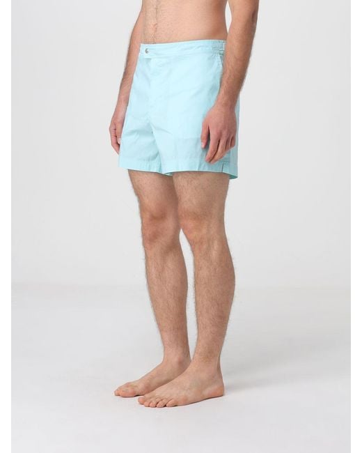 Tom Ford Blue Polyester Swimsuit for men
