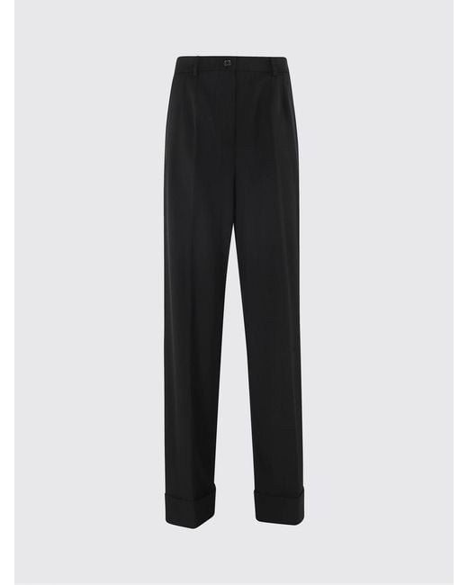 Dolce & Gabbana Black Dolce &Amp Gabbana Virgin Wool Tailored Trousers