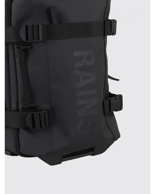 Rains Black Texel Cabin Mini Suitcase for men
