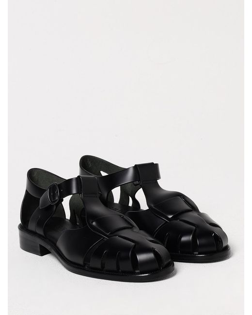 Hereu Black Leather Spider Sandals