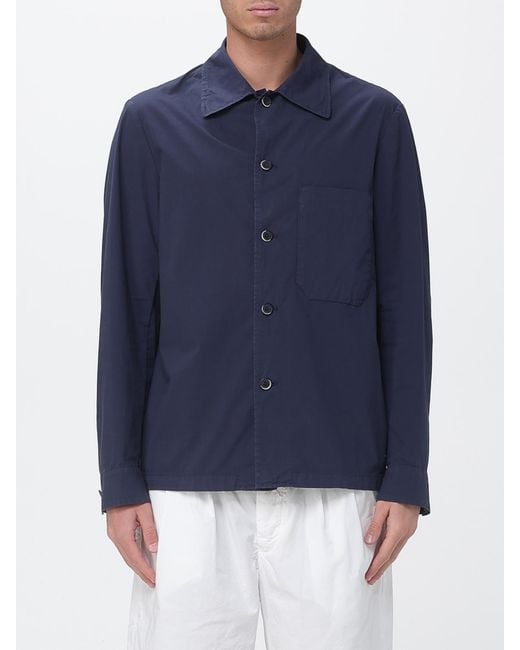 Barena Blue Cotton Shirt Jacket for men