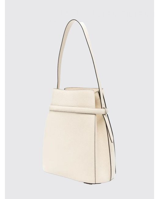 Totême  Natural Grained Leather Bucket Bag