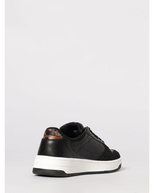 Just Cavalli Black Leather Sneakers