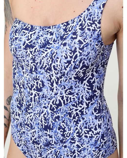 Kampos Blue Patterned One-Piece Swimsuit