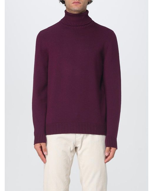 Drumohr Purple Jumper for men