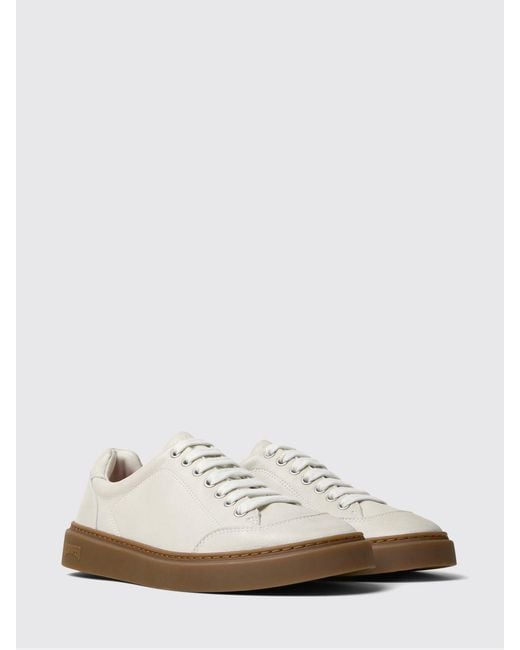 Camper White Runner Twentyfive Leather Sneakers for men