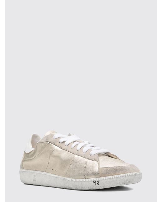 Patrizia Pepe Natural Skin '93 Laminated Leather Used Effect Sneakers