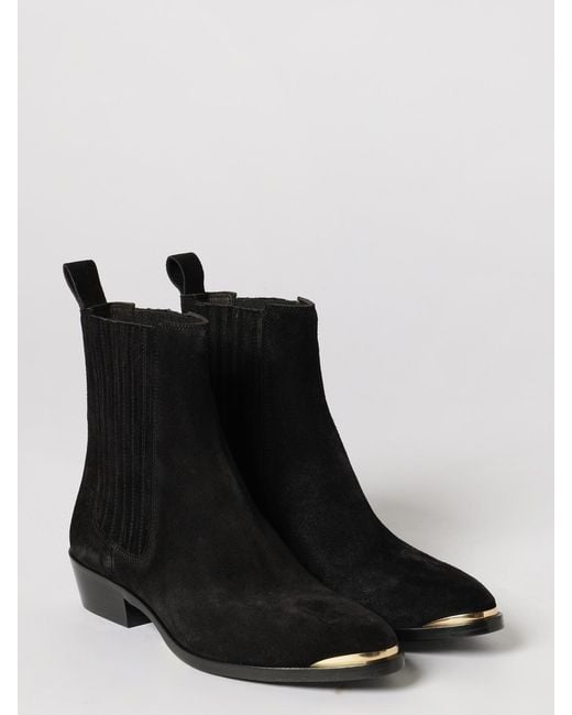 Isabel Marant Black Delano Suede Ankle Boots