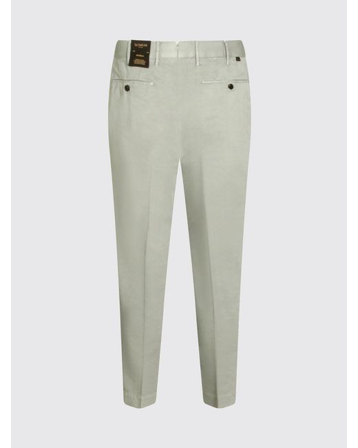 Incotex Gray Cotton Blend Chino Trousers for men