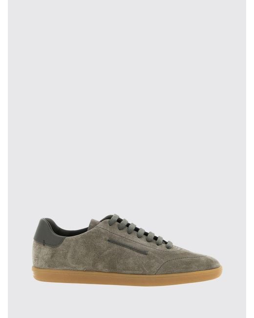 Zegna Green Suede Sneakers for men