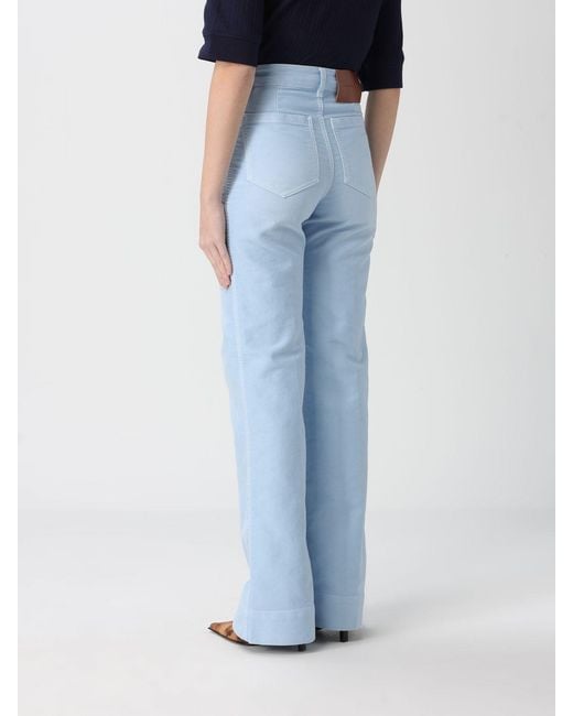 Victoria Beckham Blue Five-Pocket Jeans