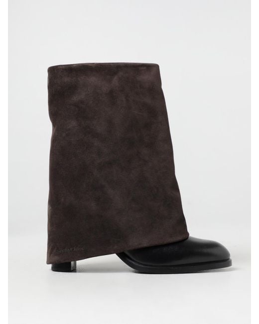 See By Chloé Black Flat Ankle Boots
