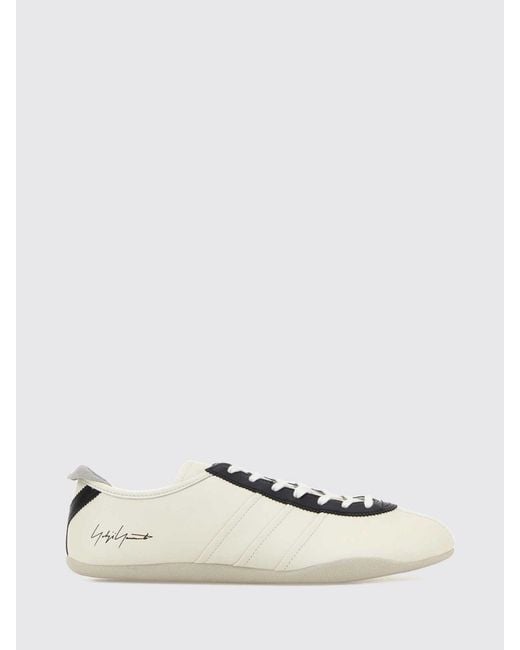 Y-3 Natural Tokyo Leather Sneakers With Bicolor Design And Rubber Sole for men