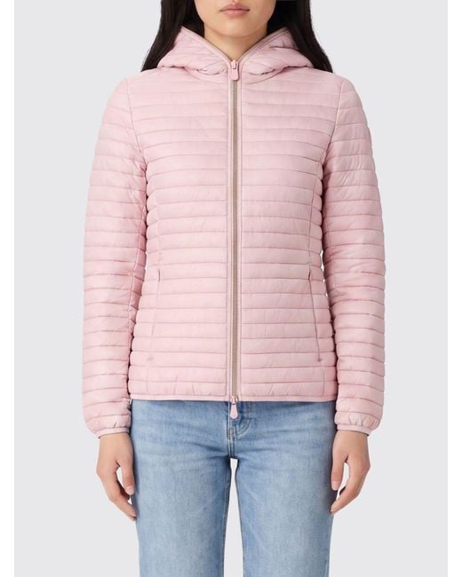 Save The Duck Red Alexa Hooded Nylon Down Jacket