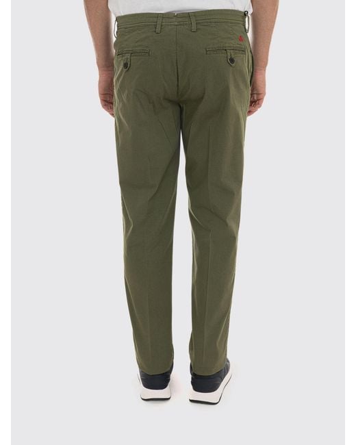 Peuterey Green Slim Fit Mid-Rise Cotton-Blend Chino Trousers for men