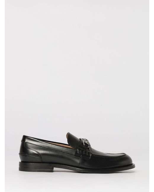 Gucci White Horsebit Leather Loafers for men