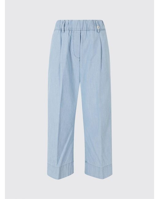 Myths Blue Cotton Palazzo Trousers