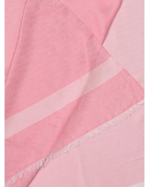 Sciarpa in modal jacquard di Emporio Armani in Pink