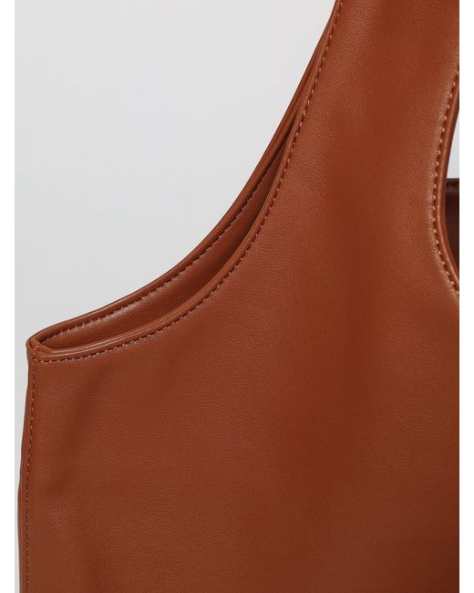 A.P.C. Brown Ninon Faux Leather Tote Bag