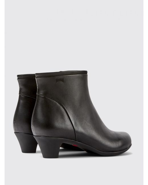 Camper Black Helena Ankle Boots Low Heel