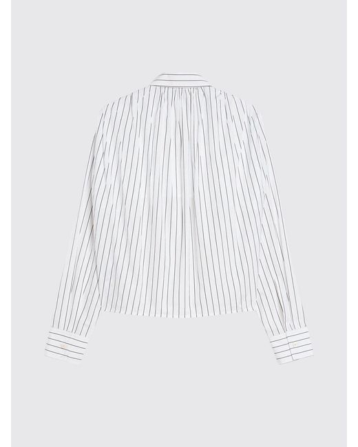 Jil Sander White Striped Cotton Shirt