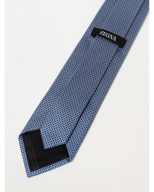 Cravate Zegna pour homme en coloris Blue