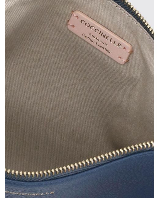 Coccinelle Blue Best Grained Leather Clutch