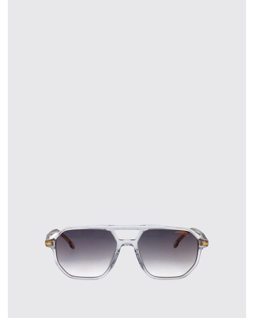 Carrera White Tortoiseshell Acetate Aviator Sunglasses With Double Bridge for men