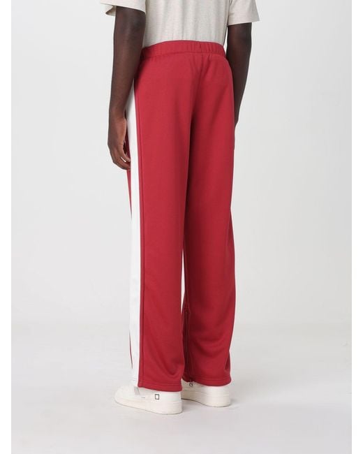 Champion Red Cotton Blend Joggers With Elasticated Waist And Pockets for men