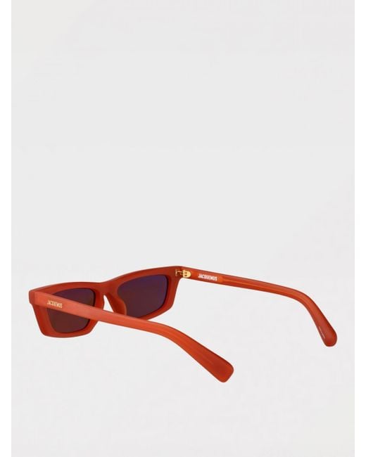Jacquemus Red Trapezi Jac136C4Sun Acetate Sunglasses for men