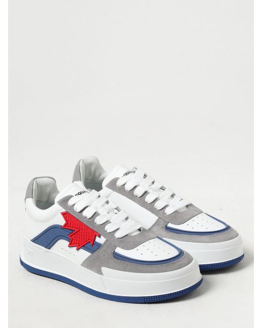 Sneakers Canadian in pelle di DSquared² in White da Uomo