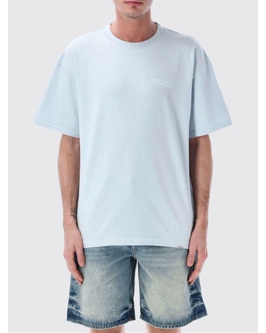 Represent White Cotton Crew-Neck T-Shirt With Logo for men