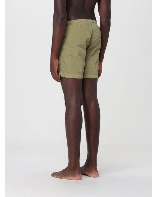 C P Company Natural Polyamide Swim Shorts With Elasticated Waist for men