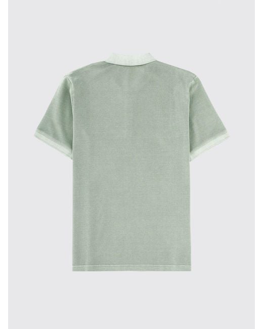 Fay Green Cotton Polo Shirt With Logo for men