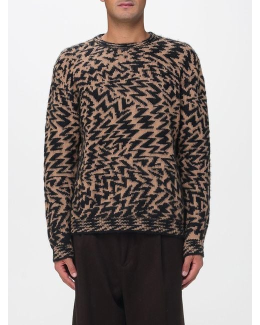 Laneus Black Sweater for men