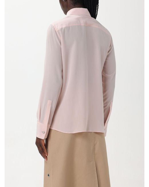 Camicia in crepe di Lanvin in Pink