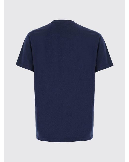 Tom Ford Blue Crewneck Lyocell And Cotton Blend T-Shirt for men