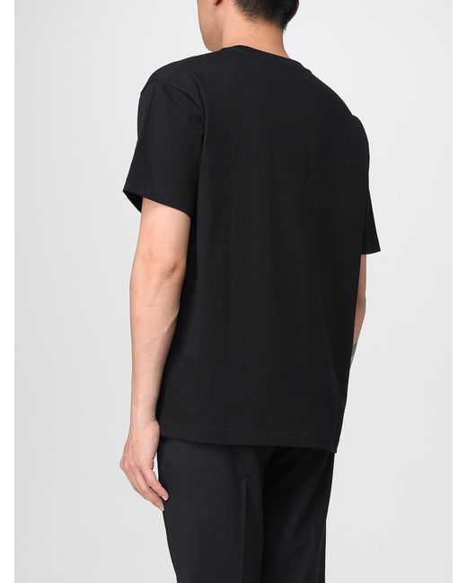Mackage Black Modern Basic Short Sleeve Cotton Blend Tee for men