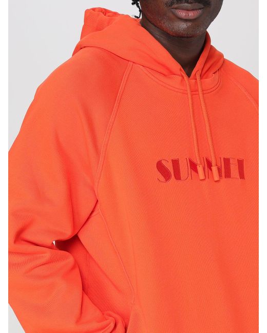Sunnei Orange Sweatshirt for men