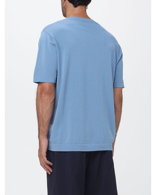 People Of Shibuya Blue Basic Cotton T-Shirt for men