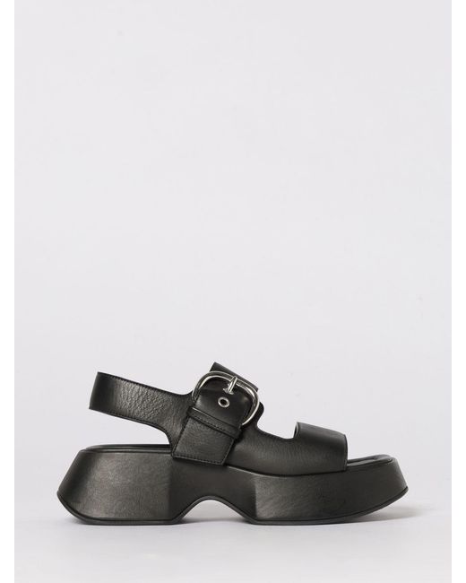 Vic Matié Black Vic MatiÉ Leather Sandals