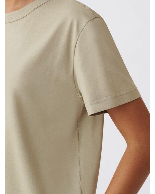 Fabiana Filippi Natural Basic Cotton T-Shirt