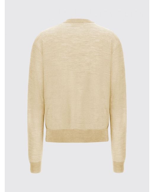 Jil Sander Natural Virgin Wool And Cashmere Sweater