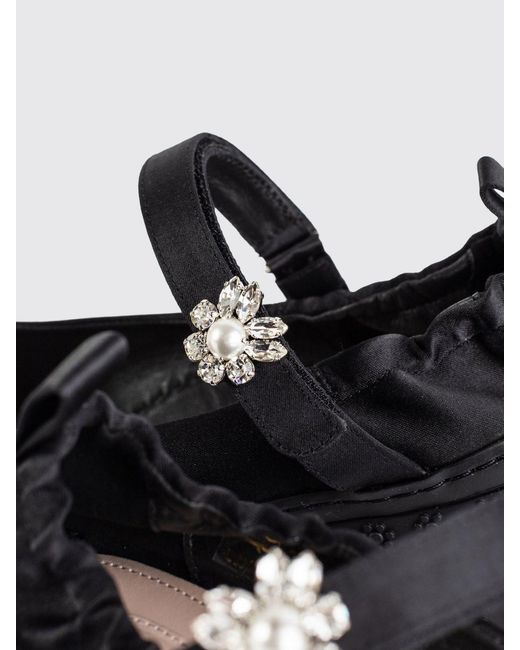 Simone Rocha White Turbo Ballet Runner Mary Jane Flats