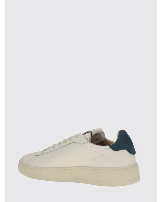 Autry Natural Dallas Low Bicolor Smooth Calfskin Sneakers With Logo for men