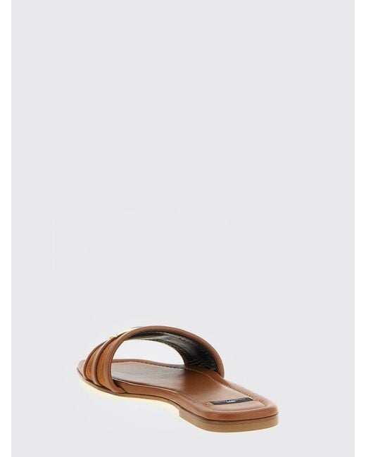 Elisabetta Franchi Brown Monogram Suede Mules